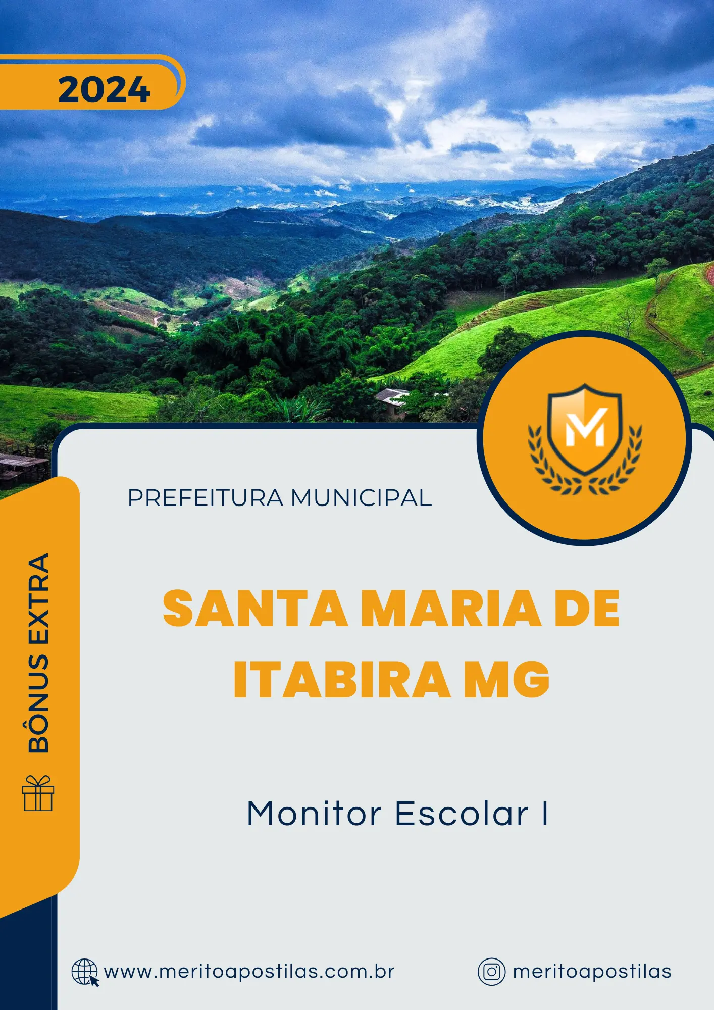 Apostila Monitor Escolar I Prefeitura de Santa Maria de Itabira MG 2024