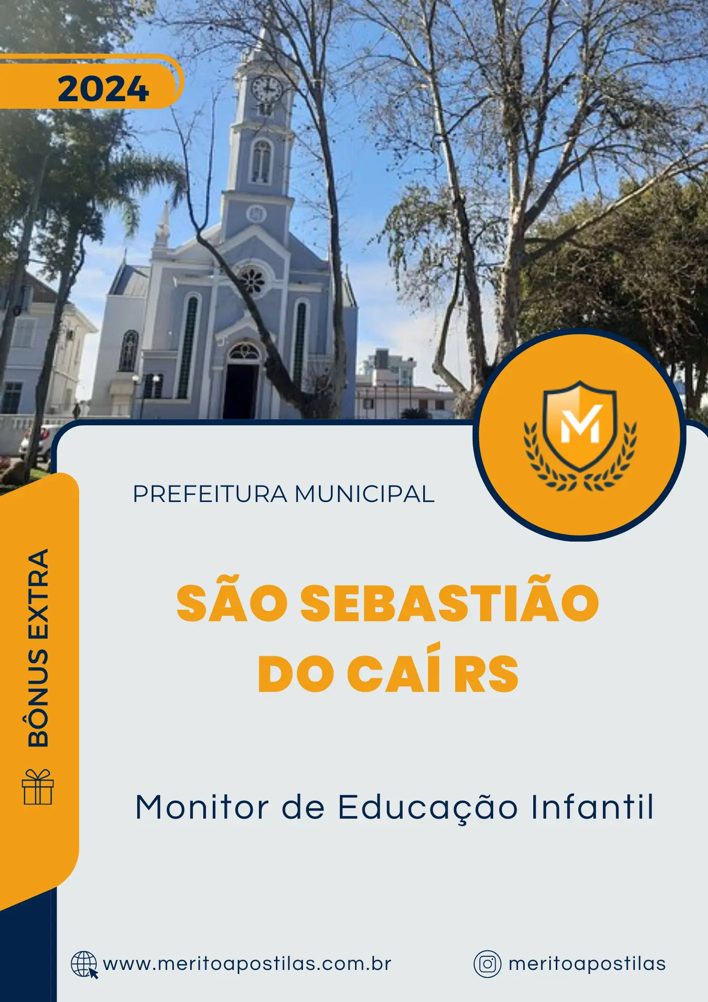 Apostila Monitor de Educação Infantil Prefeitura de São Sebastião do Caí RS 2024