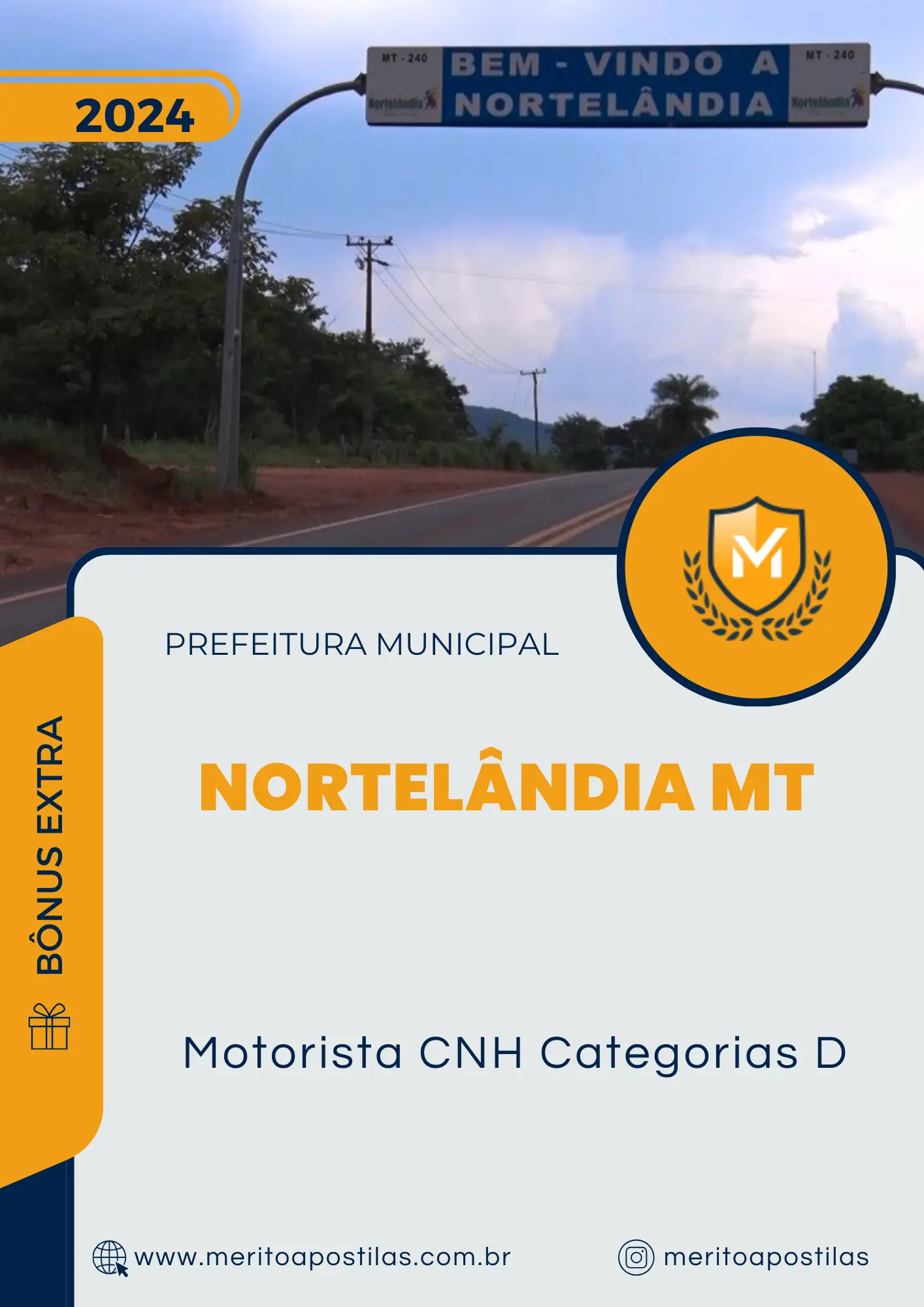 Apostila Motorista CNH Categorias D Prefeitura Nortelândia MT 2024