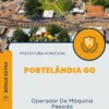 Apostila Operador De Máquina Pesada Prefeitura de Portelândia GO 2024