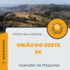 Apostila Operador de Máquinas Prefeitura União do Oeste SC 2024