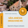 Apostila Operário Especializado Prefeitura de São José do Inhacorá RS 2024