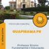 Apostila Professor Ensino Fundamental II Educação Física Prefeitura de Guapirama PR 2024