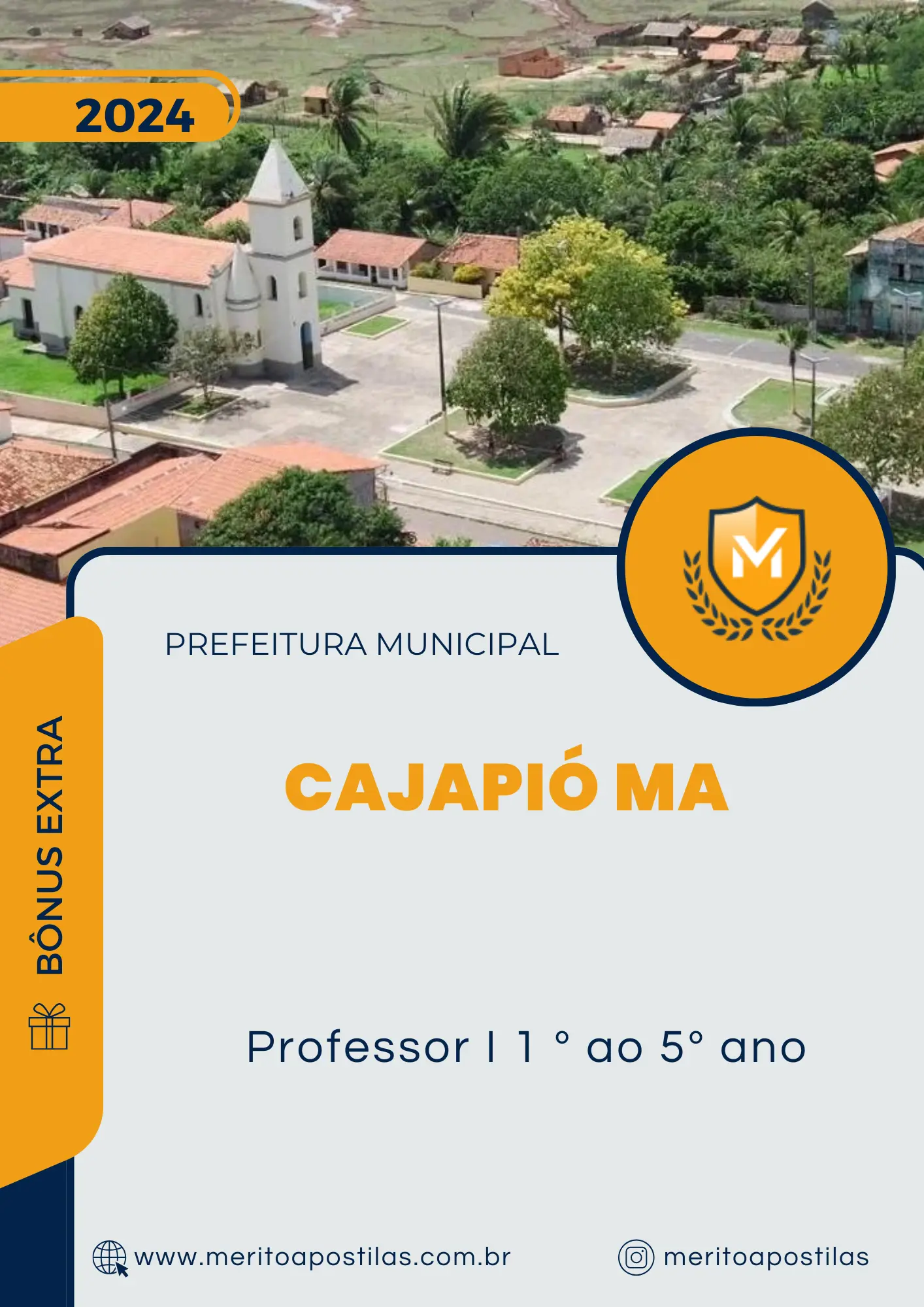 Apostila Professor I 1 º ao 5º ano Prefeitura de Cajapió MA 2024