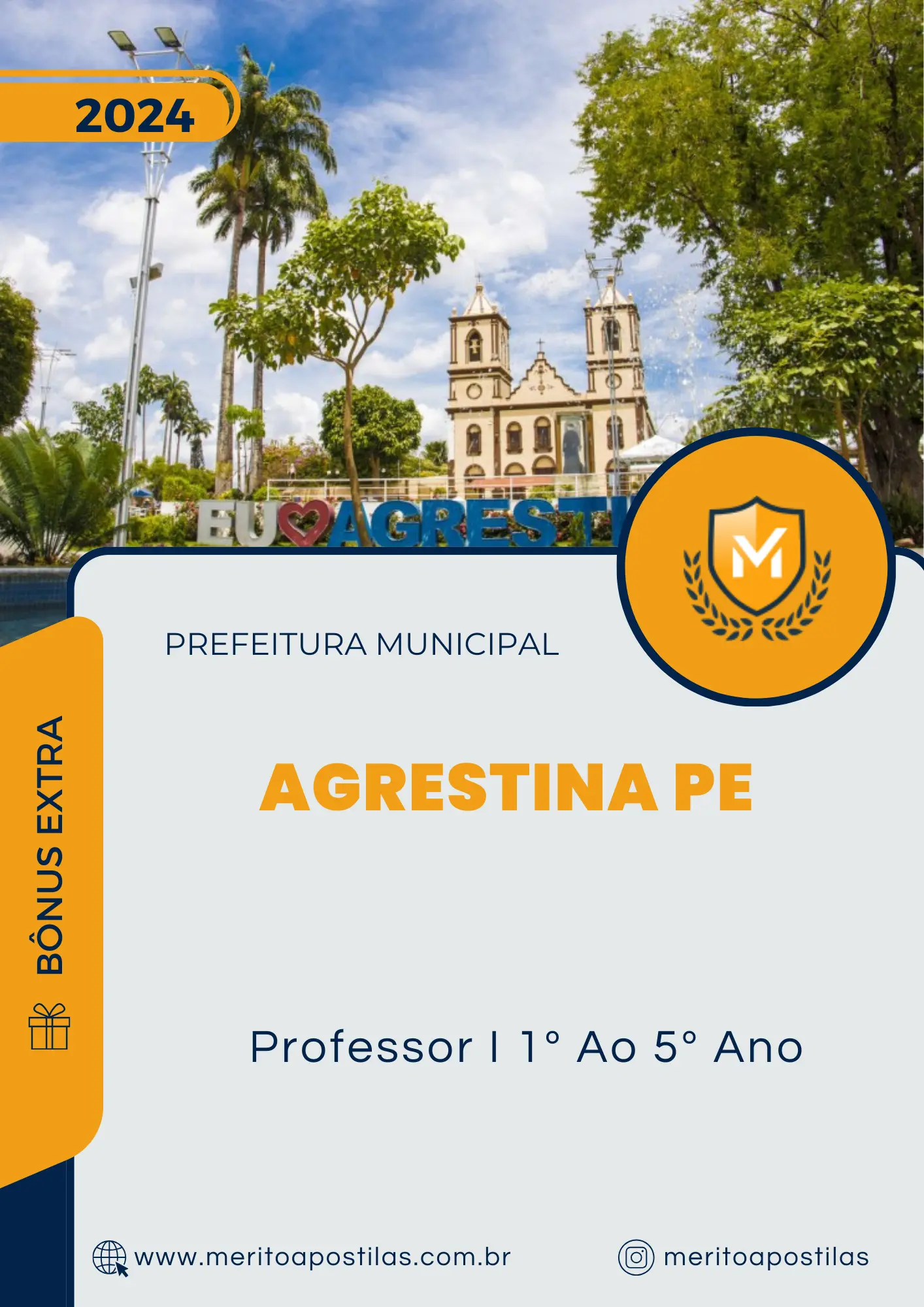 Apostila Professor I 1º Ao 5º Ano Prefeitura de Agrestina PE 2024