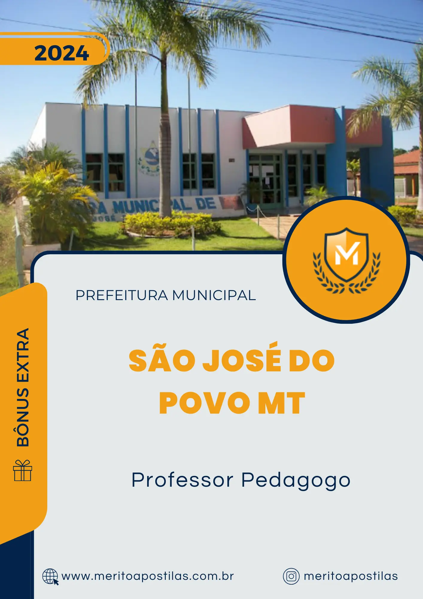 Apostila Professor Pedagogo Prefeitura São José do Povo MT 2024