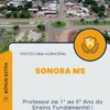 Apostila Professor de 1º ao 5º Ano do Ensino Fundamental I Prefeitura de Sonora MS 2024