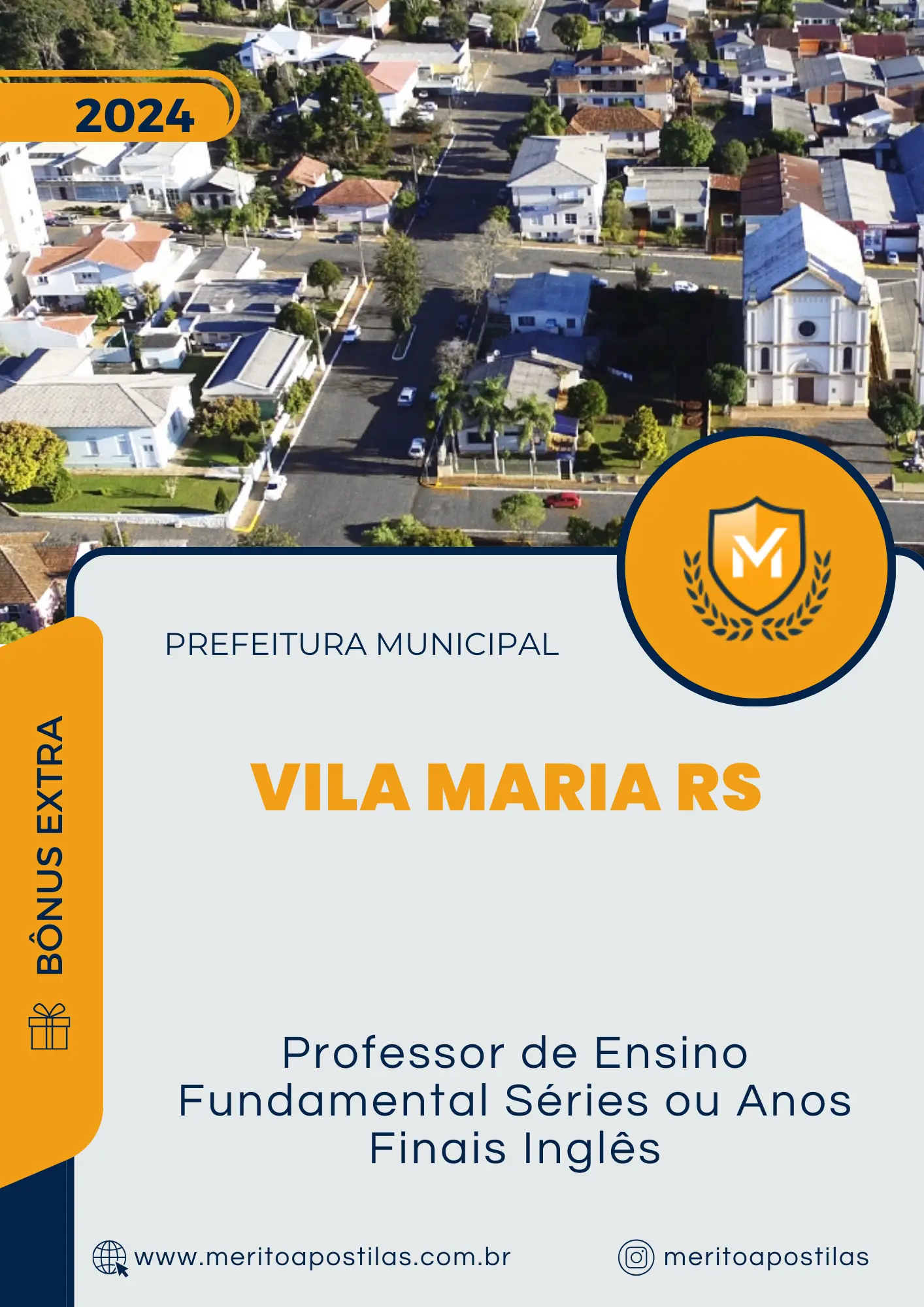 Apostila Professor de Ensino Fundamental Séries ou Anos Finais Inglês Prefeitura Vila Maria RS 2024