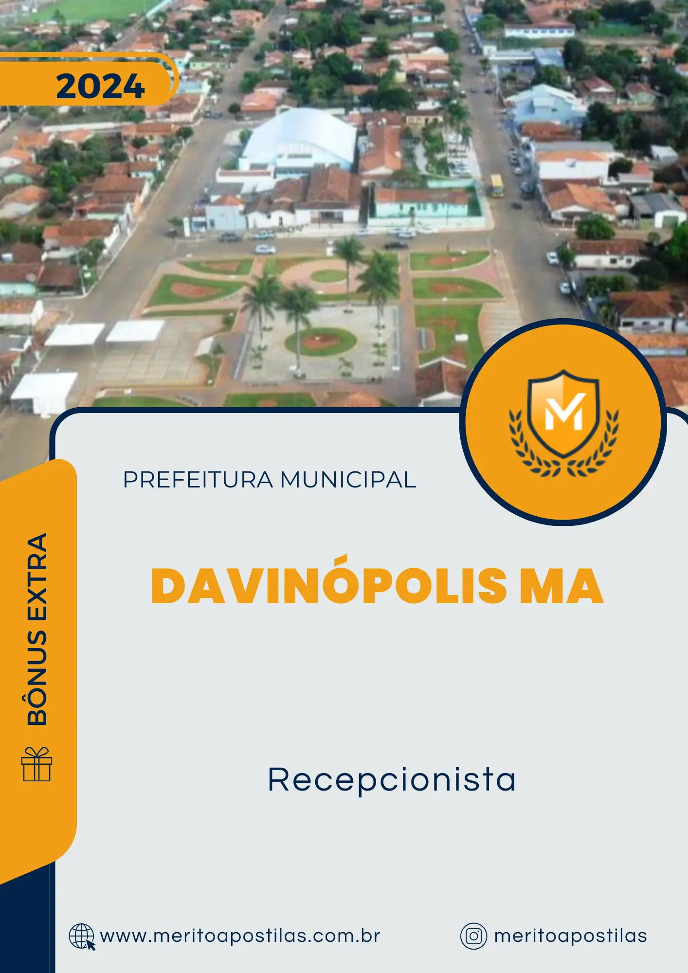 Apostila Recepcionista Prefeitura de Davinópolis MA 2024