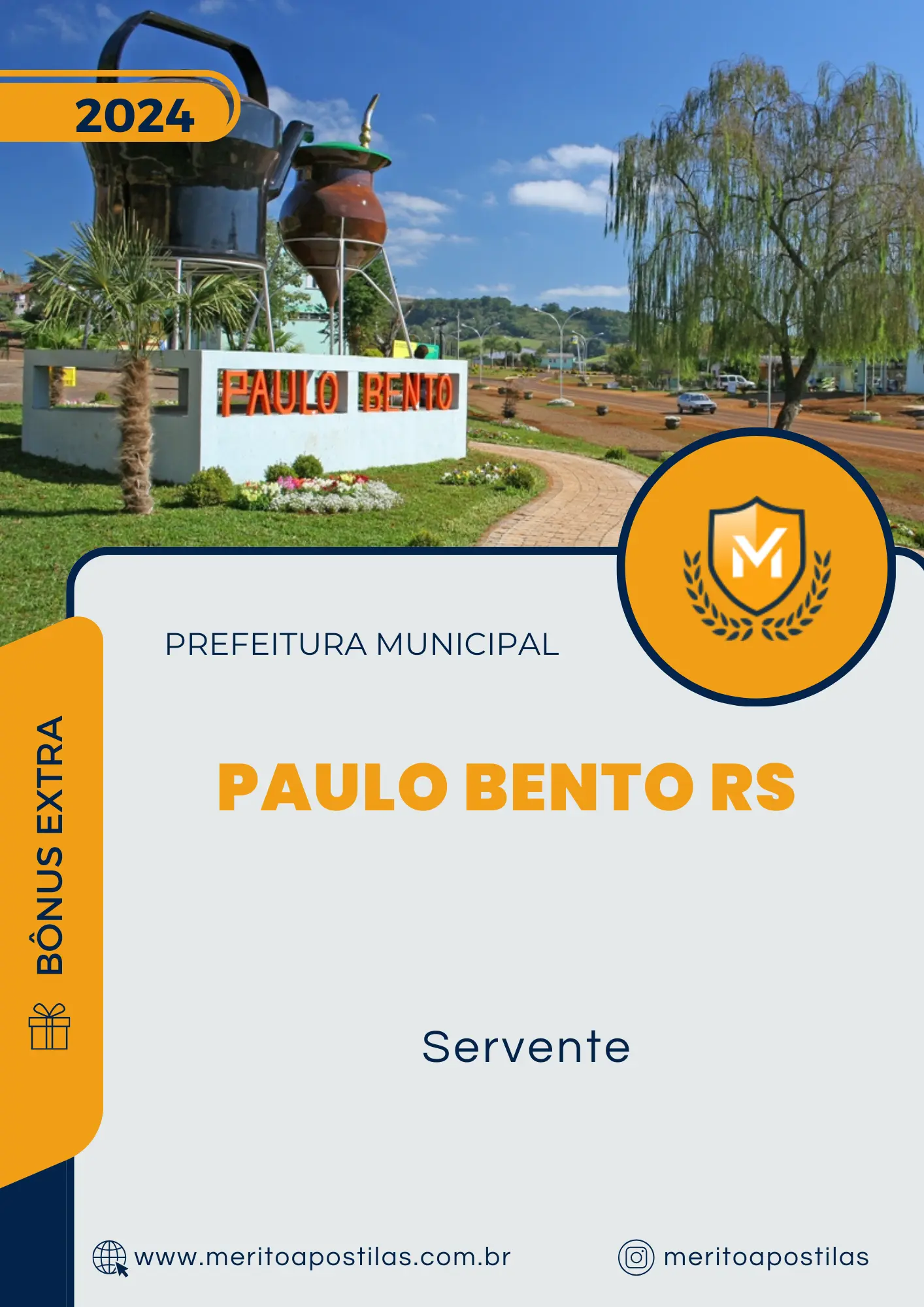 Apostila Servente Prefeitura de Paulo Bento RS 2024