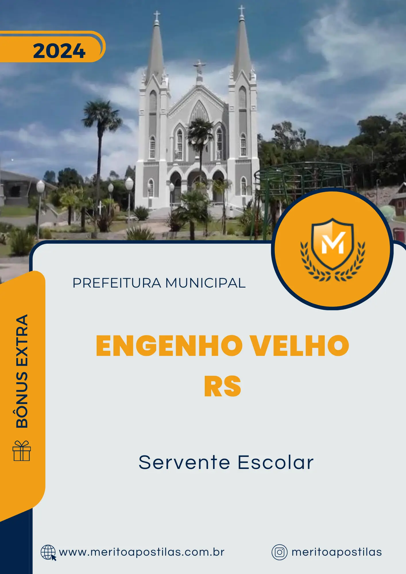 Apostila Servente Escolar Prefeitura de Engenho Velho RS 2024