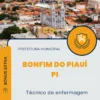 Apostila Técnico de enfermagem Prefeitura Bonfim do Piauí PI 2024