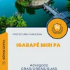 Apostila Advogado CRAS/CREAS/SUAS Prefeitura de Igarapé Miri PA 2024