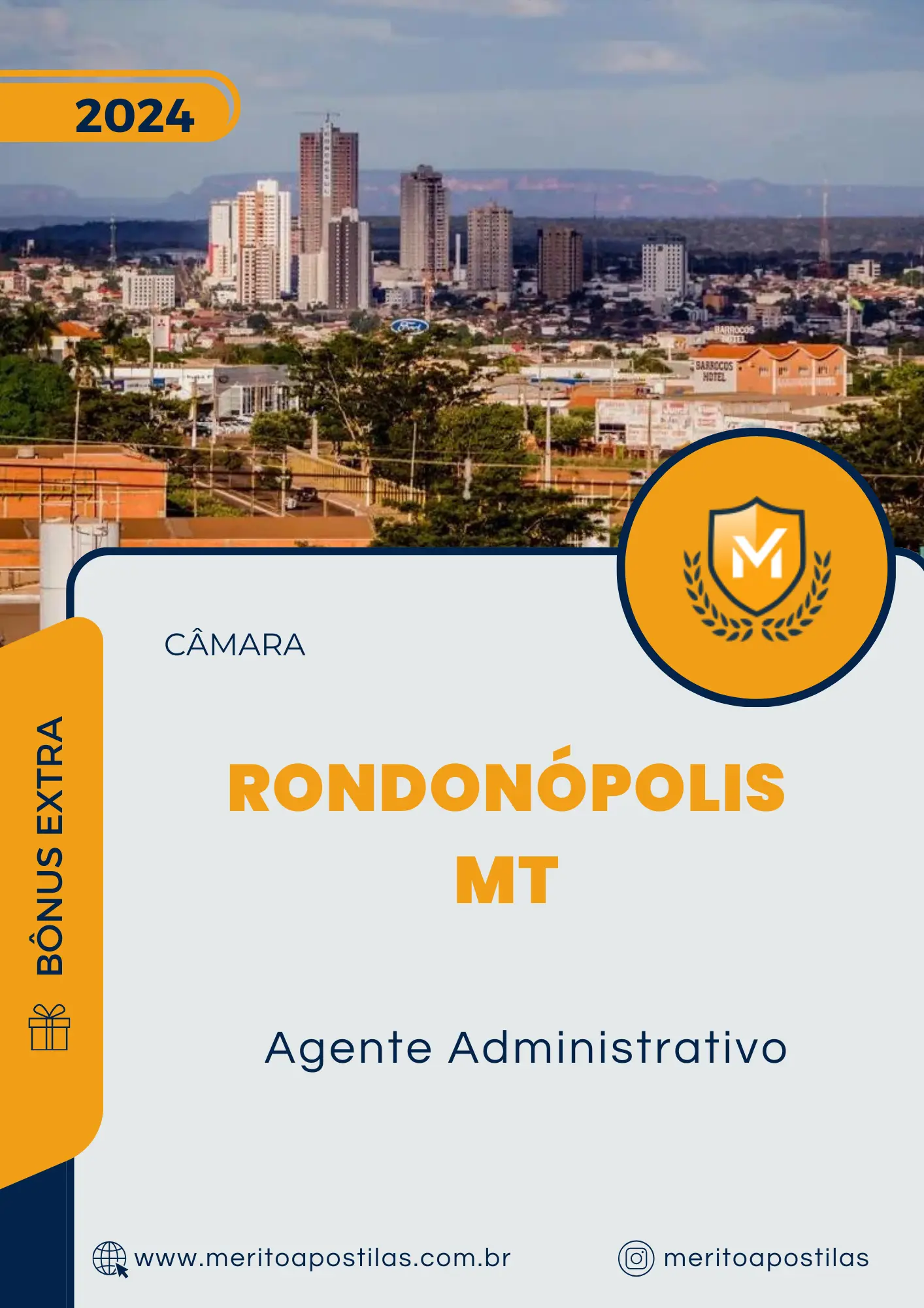 Apostila Agente Administrativo Câmara de Rondonópolis MT 2024