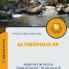Apostila Agente De Apoio Operacional I Alvenaria E Construção Prefeitura de Altinópolis SP 2024
