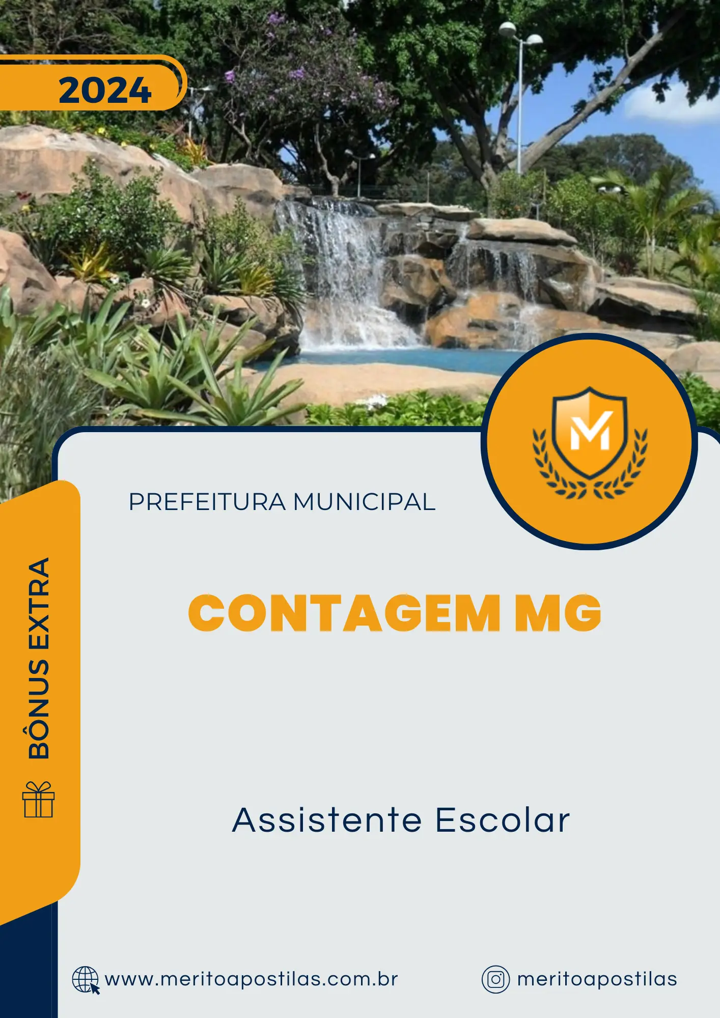 Apostila Assistente Escolar Prefeitura de Contagem MG 2024