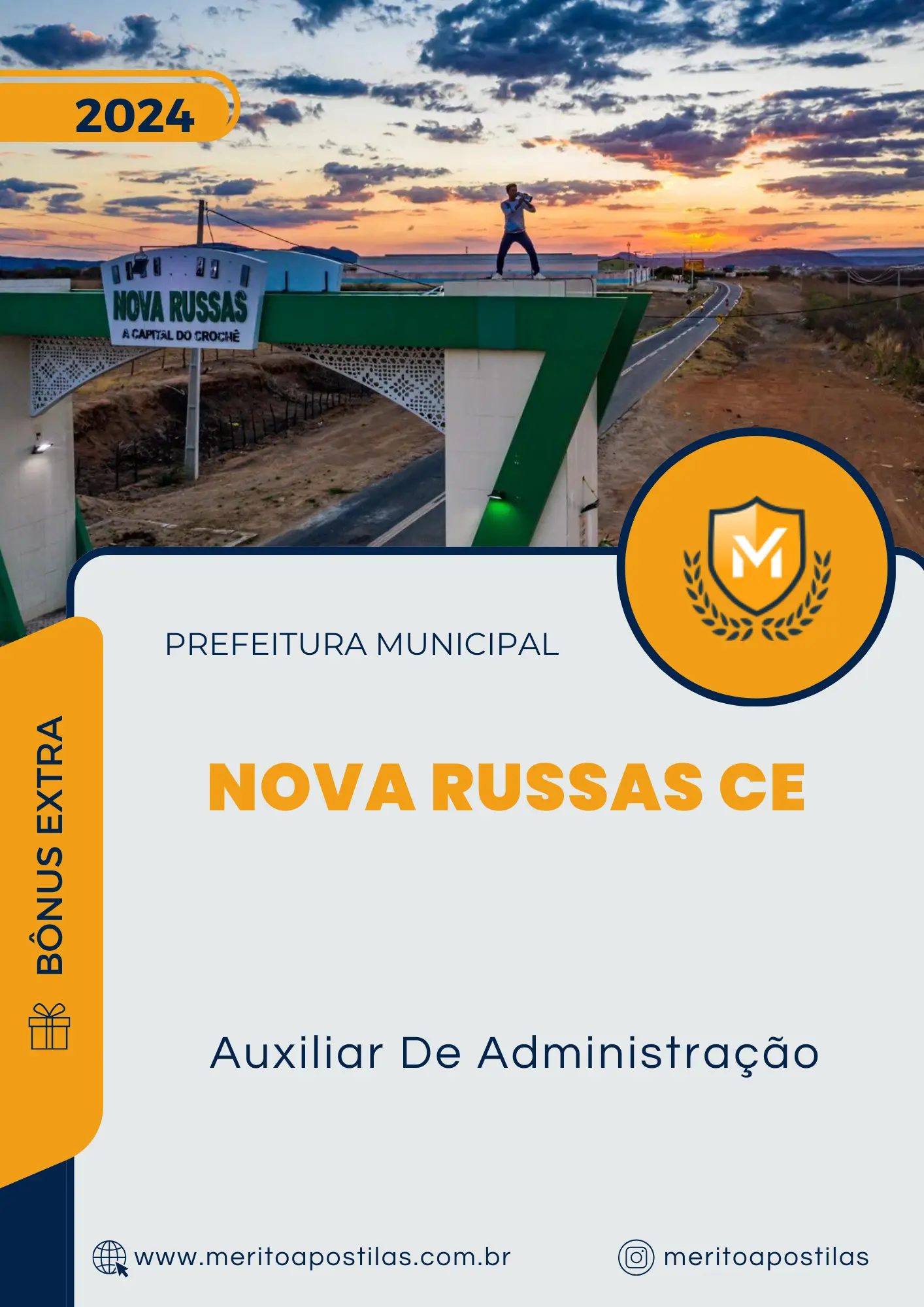 Apostila Auxiliar De Administração Prefeitura de Nova Russas CE 2024