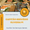 Apostila Auxiliar De Serviços Gerais Prefeitura de Capitão Gervásio Oliveira PI 2024