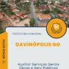 Apostila Auxiliar Serviços Gerais Obras e Serv Públicos Prefeitura de Davinópolis GO 2024