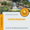 Apostila Auxiliar de Biblioteca Escolar Prefeitura de Contagem MG 2024