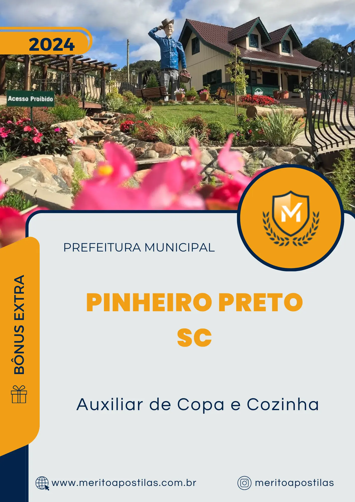 Apostila Auxiliar de Copa e Cozinha Prefeitura de Pinheiro Preto SC 2024