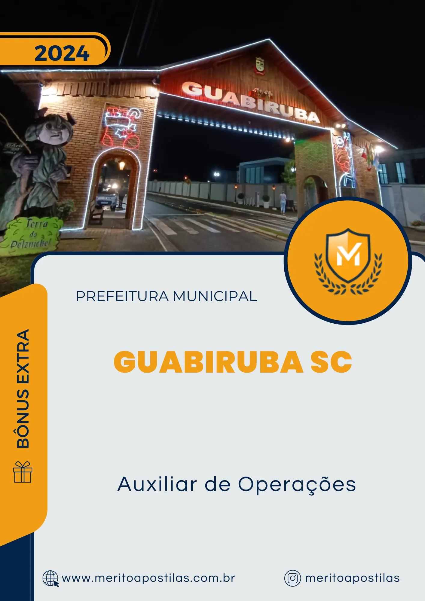 Apostila Auxiliar de Operações Prefeitura de Guabiruba SC 2024