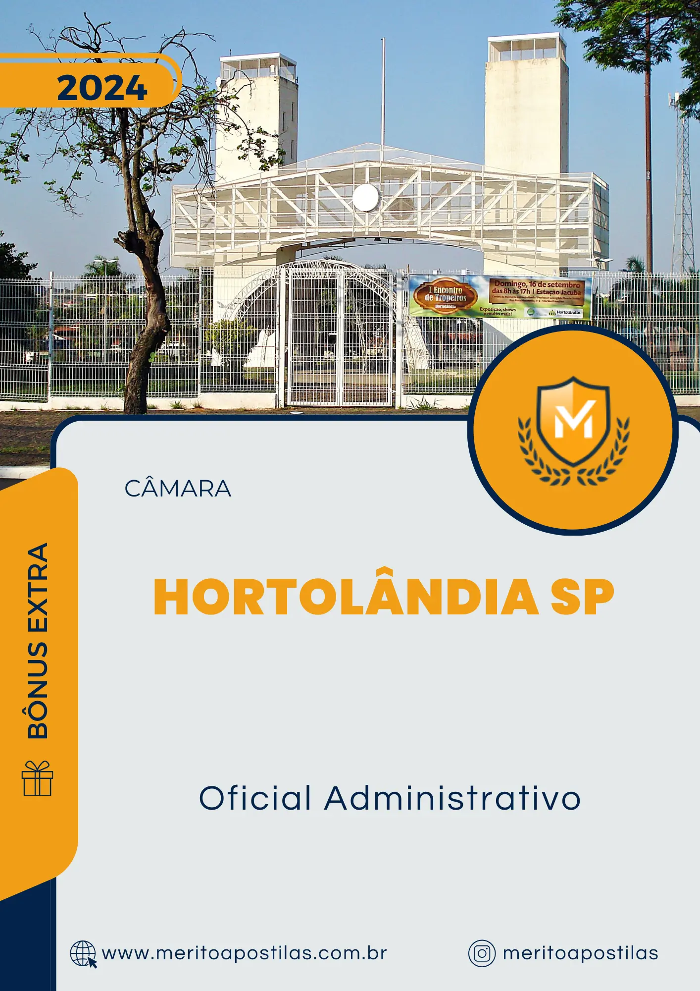 Apostila Oficial Administrativo Câmara de Hortolândia SP 2024
