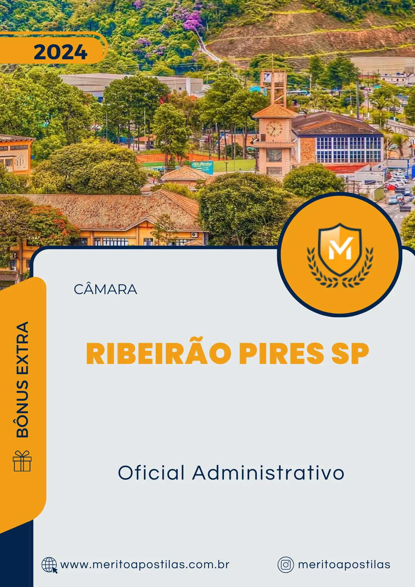 Apostila Oficial Administrativo Câmara de Ribeirão Pires SP 2024