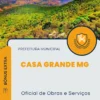 Apostila Oficial de Obras e Serviços Prefeitura de Casa Grande MG 2024