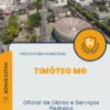 Apostila Oficial de Obras e Serviços Pedreiro Prefeitura Timóteo MG 2024