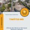 Apostila Oficial de Obras e Serviços Pintura Letrista Prefeitura Timóteo MG 2024
