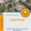 Apostila Oficial de Obras e Serviços Roçadeira Prefeitura Timóteo MG 2024