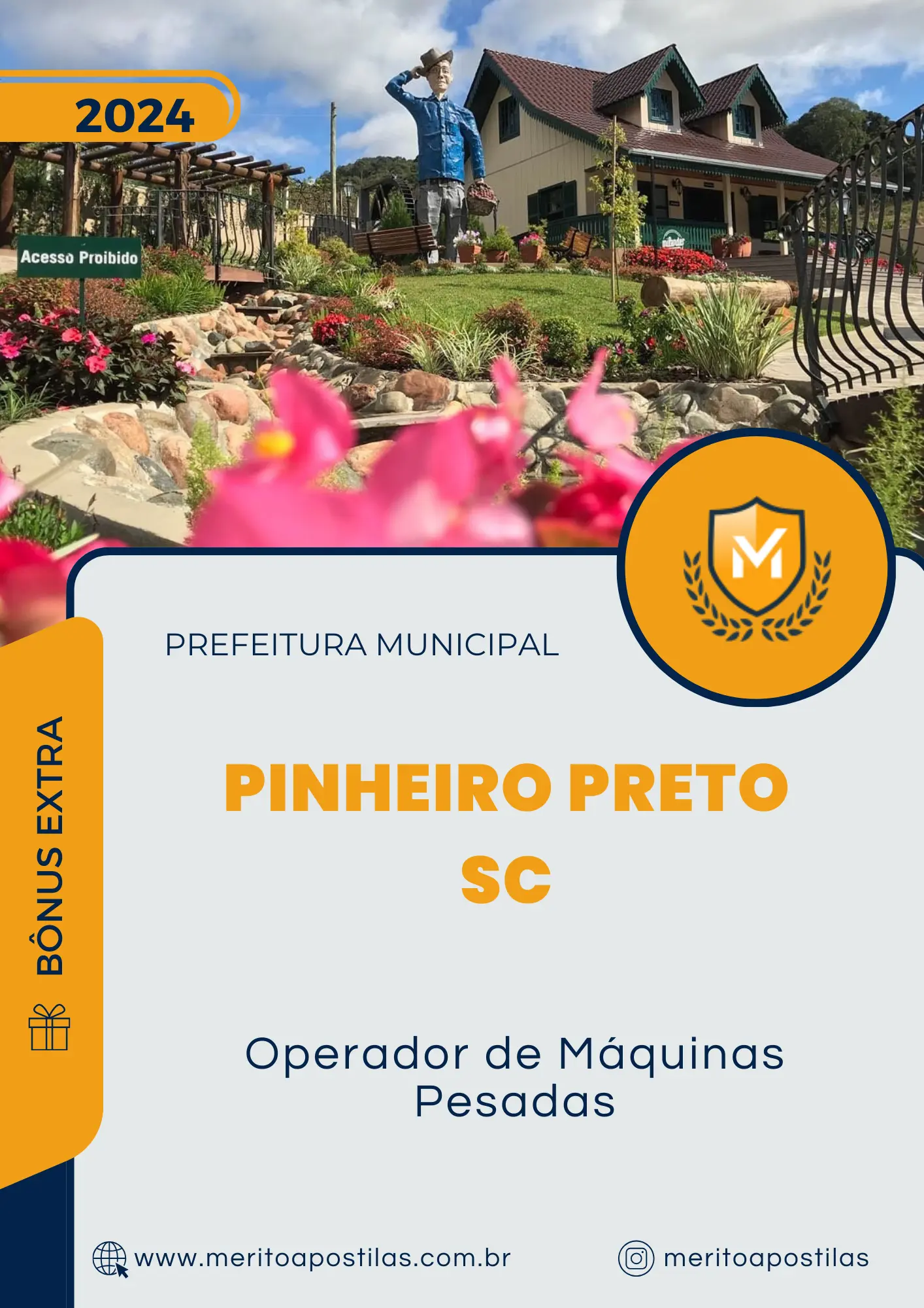 Apostila Operador de Máquinas Pesadas Prefeitura de Pinheiro Preto SC 2024
