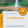 Apostila Professor de Matemática Prefeitura de Altinópolis SP 2024