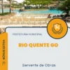 Apostila Servente de Obras Prefeitura de Rio Quente GO 2024