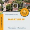 Apostila Técnico de Informática Prefeitura de Macatuba SP 2024