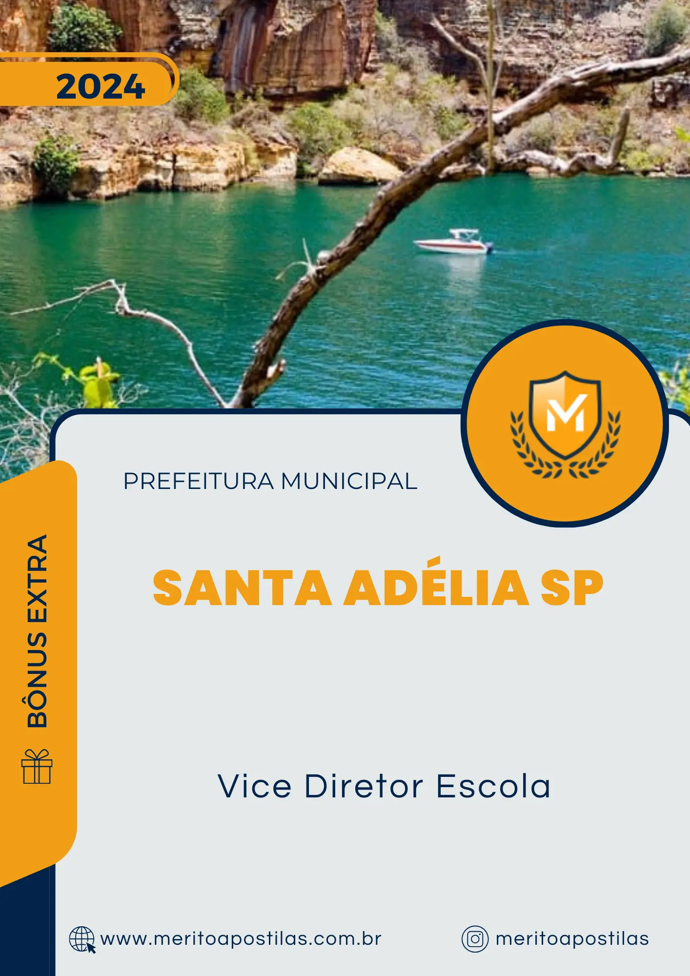 Apostila Vice Diretor Escola Prefeitura de Santa Adélia SP 2024