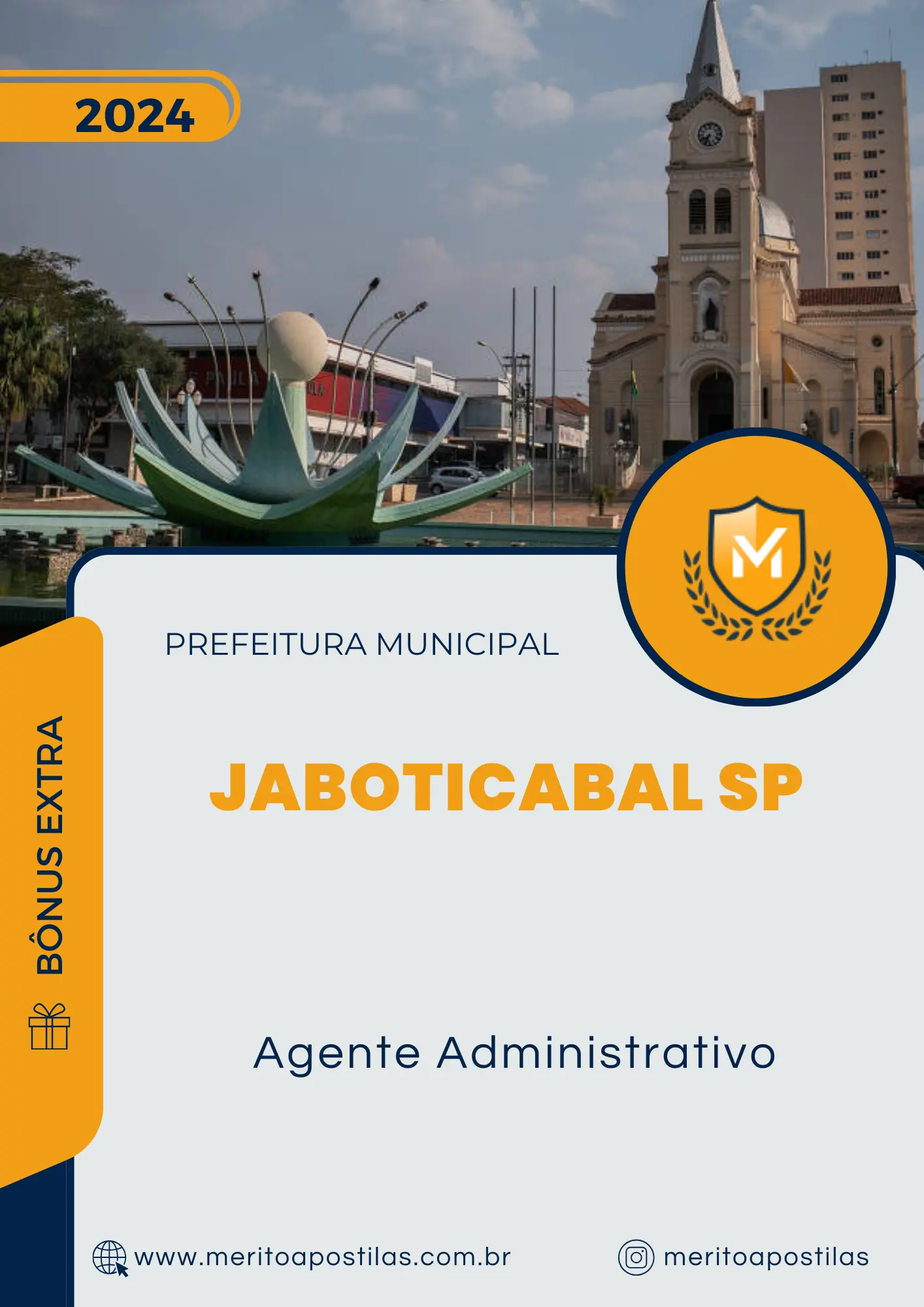 Apostila Agente Administrativo Prefeitura de Jaboticabal SP 2024