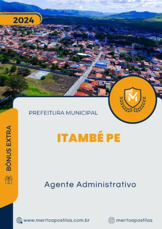 Apostila Agente Administrativo Prefeitura de Itambé PE 2024