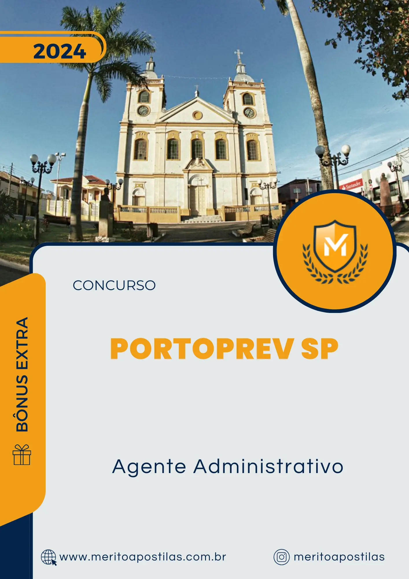 Apostila Agente Administrativo Concurso PORTOPREV SP 2024