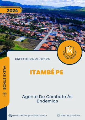 Apostila Agente De Combate Às Endemias Prefeitura de Itambé PE 2024