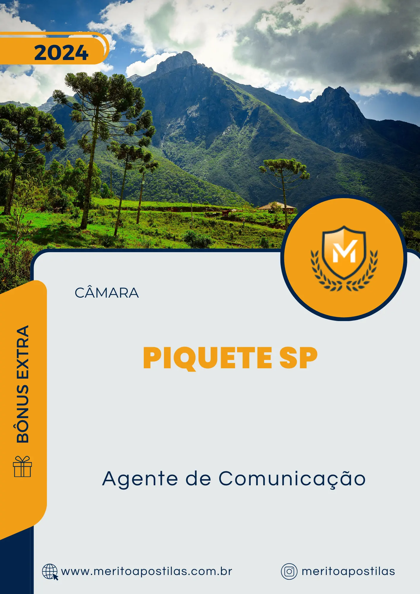 Apostila Agente de Comunicação Câmara de Piquete SP 2024