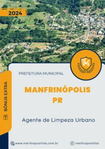 Apostila Agente de Limpeza Urbano Prefeitura Manfrinópolis PR 2024