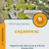 Apostila Auxiliar de Serviços e Obras Especiais Prefeitura Caçador SC 2024