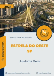 Apostila Ajudante Geral Prefeitura Estrela do Oeste SP 2024