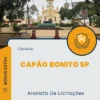 Apostila Analista De Licitações Câmara de Capão Bonito SP 2024