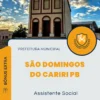 Apostila Assistente Social Prefeitura São Domingos do Cariri PB 2024