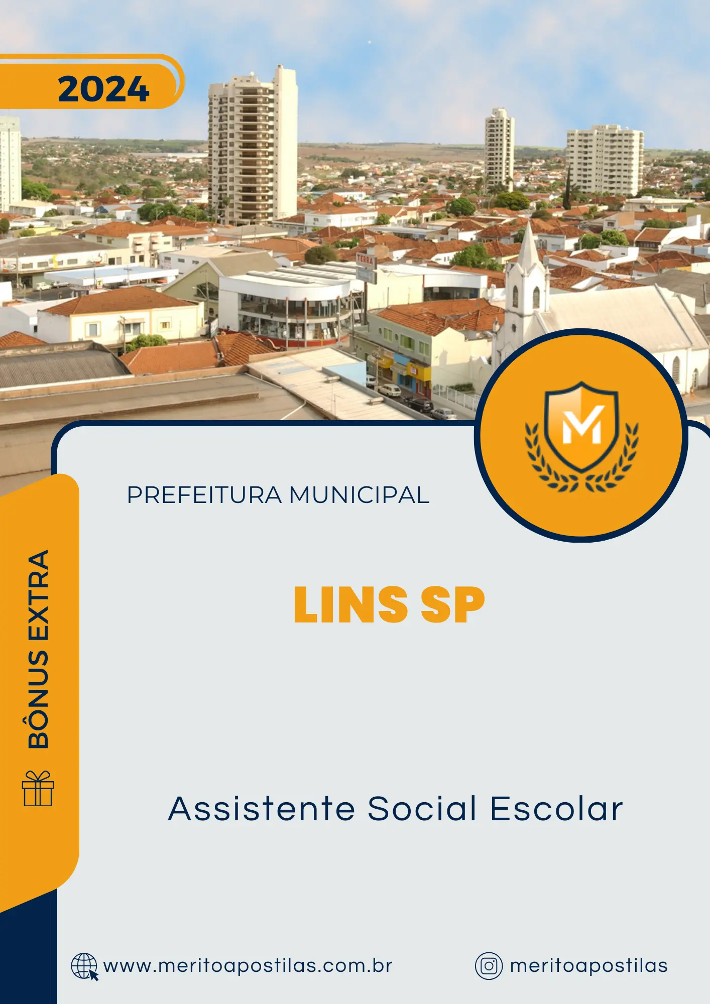 Apostila Assistente Social Escolar Prefeitura de Lins SP 2024