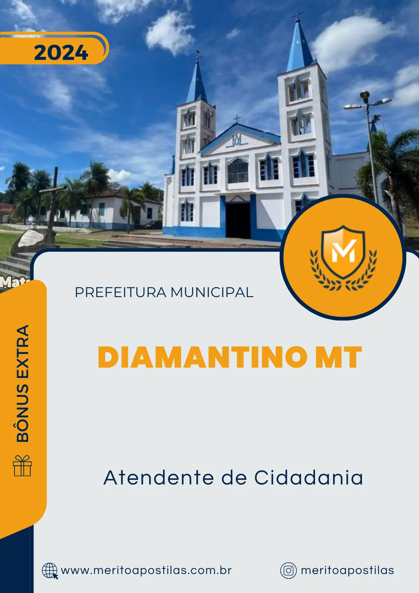 Apostila Atendente de Cidadania Prefeitura de Diamantino MT 2024
