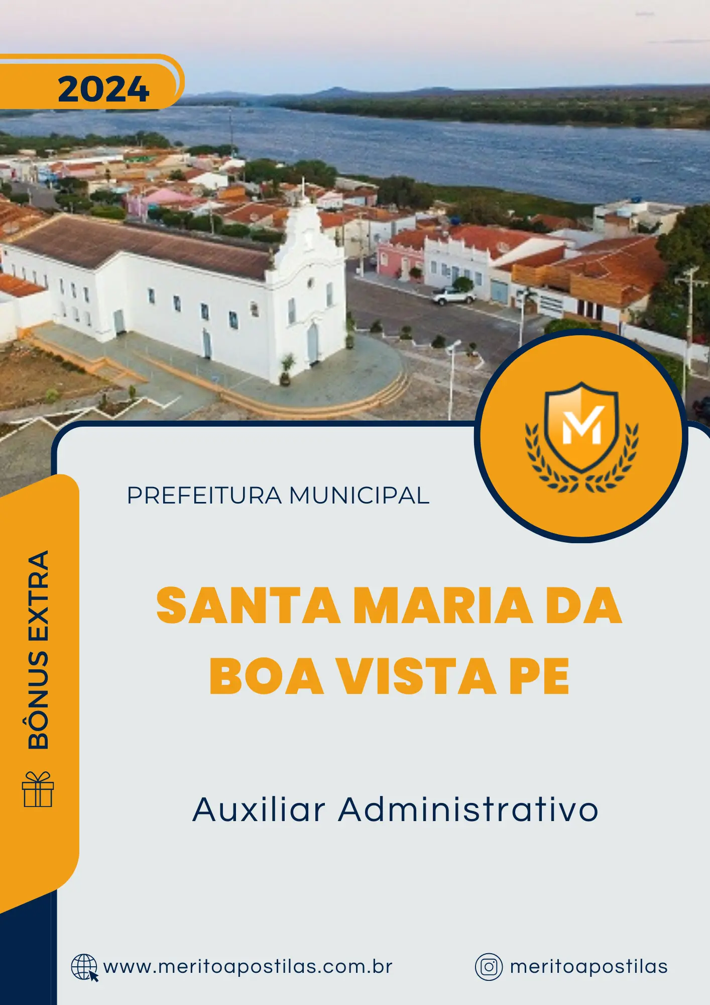 Apostila Auxiliar Administrativo Prefeitura de Santa Maria da Boa Vista PE 2024